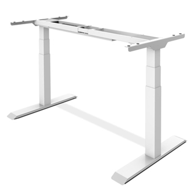 Schreibtischgestell FLEX MODUL Schreibtischplatte 1.200-2.000 x 800 mm (B x T) 250 x 1.145 x 205 mm (B x H x T) höhenverstellbar 80kg Stahl weiß