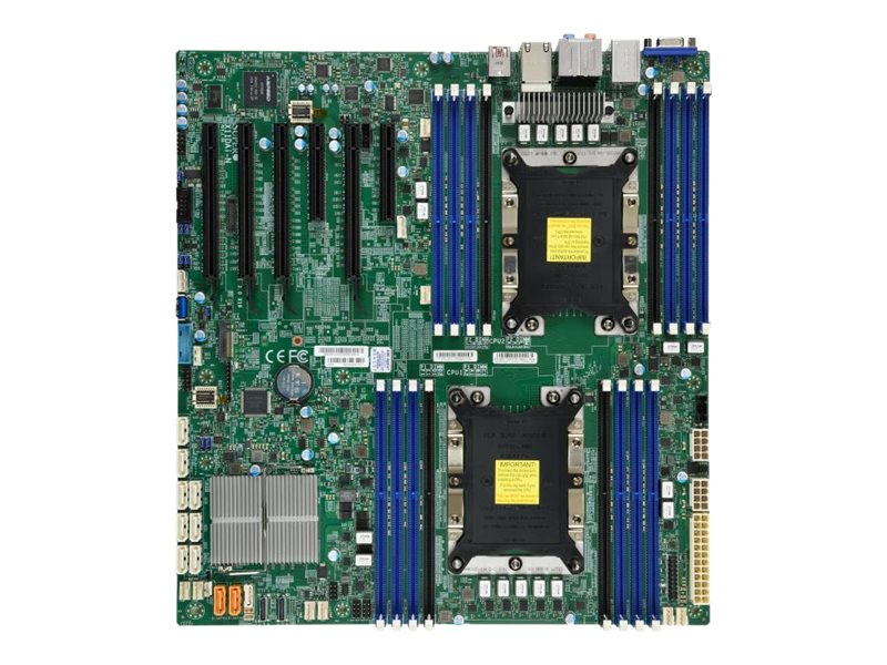 SUPERMICRO X11DAi-N - Motherboard - Erweitertes ATX - Socket P - 2 Unterstützte CPUs - C621 - USB 3.0, USB 3.1, USB-C - 2 x Gigabit LAN - Onboard-Grafik - HD Audio (8-Kanal)