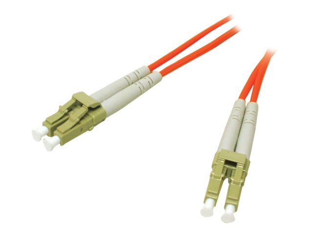 C2G Low-Smoke Zero-Halogen - Patch-Kabel - LC Multi-Mode (M) zu LC Multi-Mode (M) - 1 m - Glasfaser - 62,5/125 Mikrometer - orange