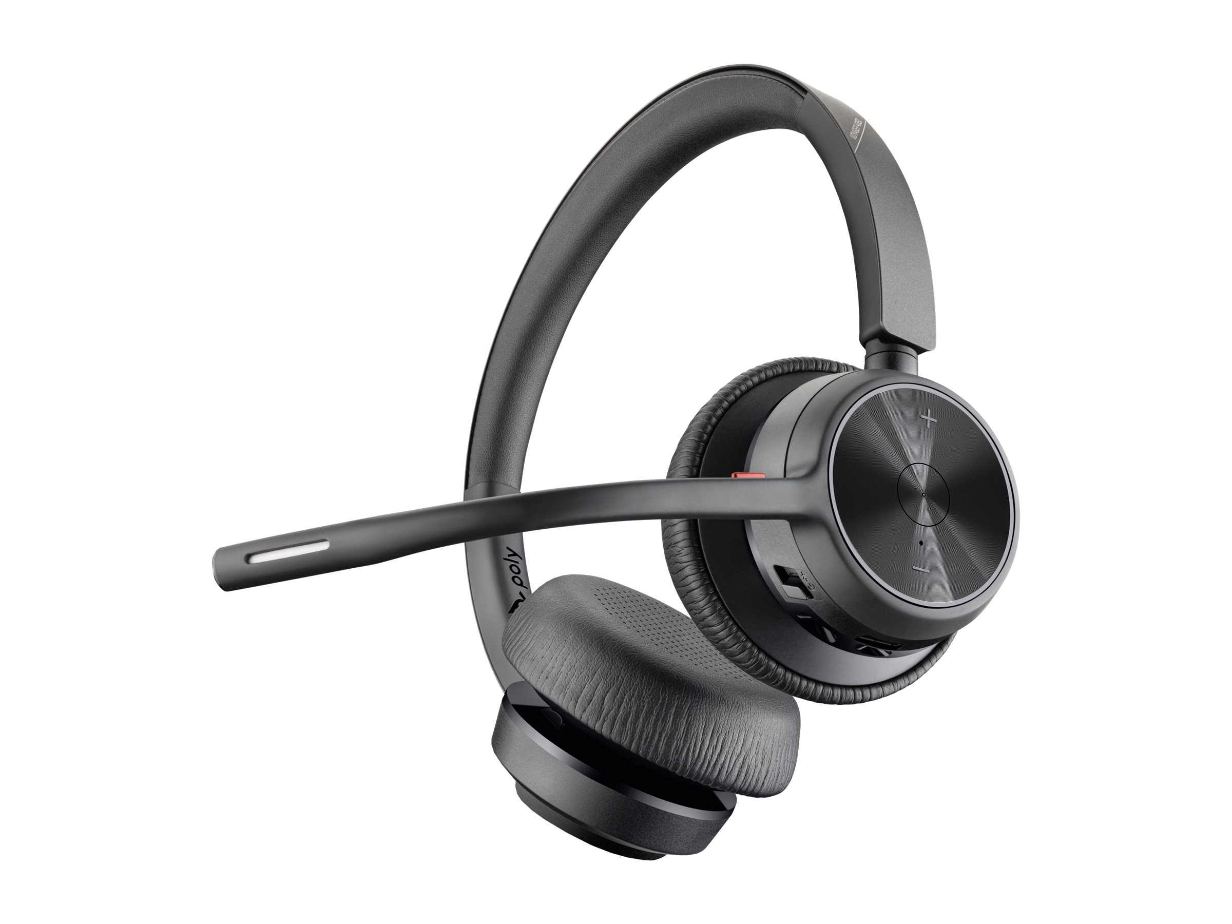 Poly Voyager 4320 - Headset - On-Ear - Bluetooth - kabellos - Schwarz - Zertifiziert für Microsoft Teams, Zoom Certified