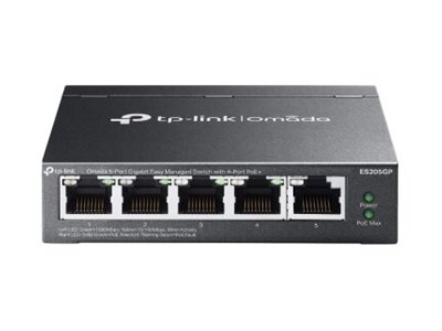 TP-LINK Omada ES205GP V1 - Switch - managed - 4 x 10/100/1000 (PoE+)