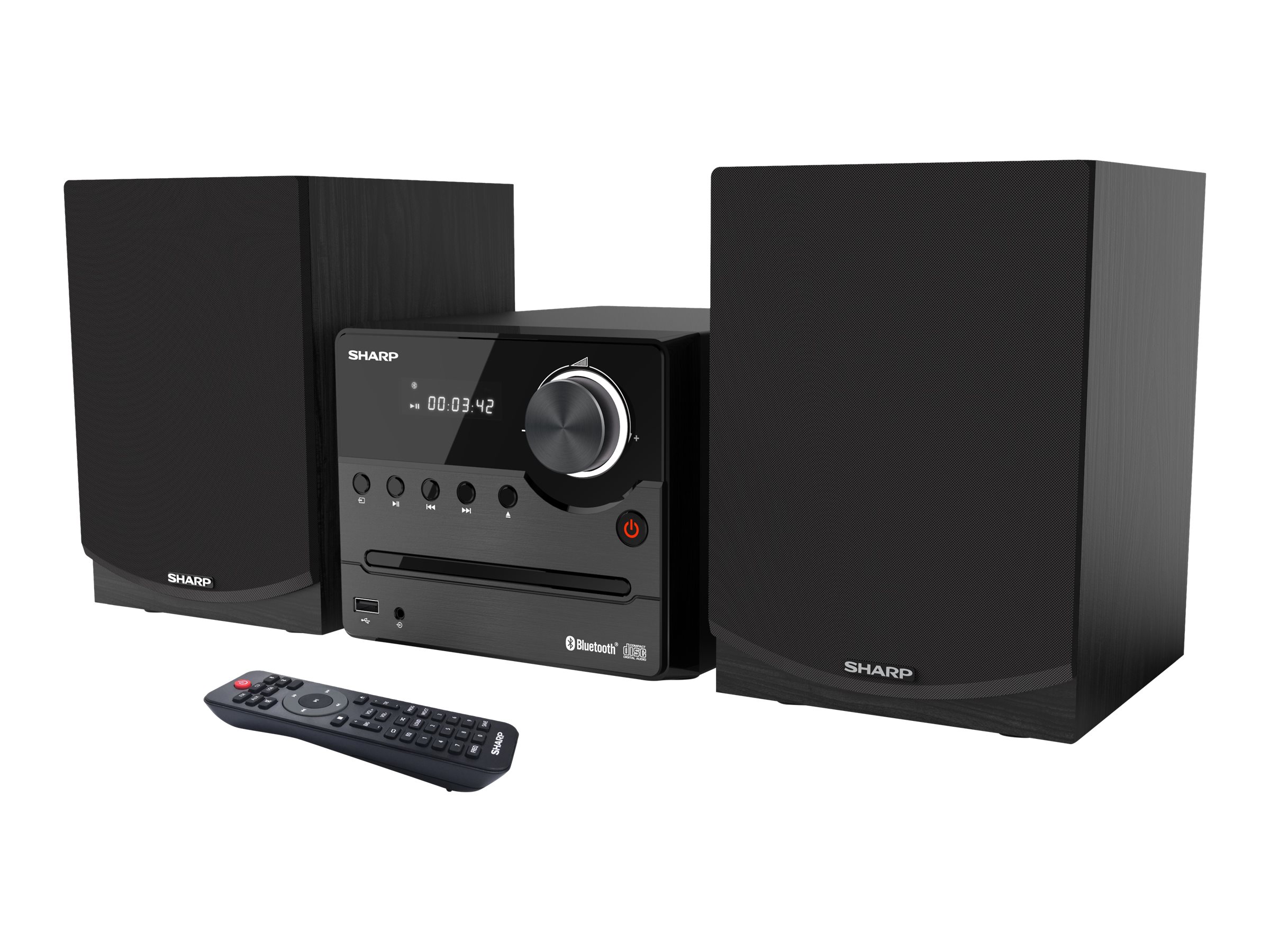 Sharp XL-B512 - Microsystem - 2 x 7.5 Watt - Schwarz