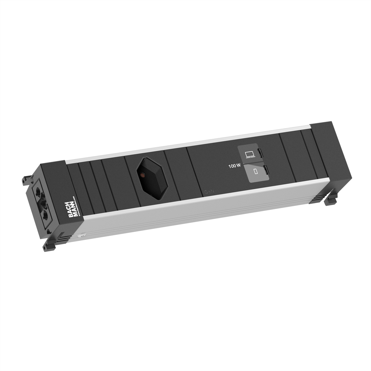 Bachmann BM0023331 - CONF M 1xCH 0° 1xUSB C/C 100W - Steckdosenleiste