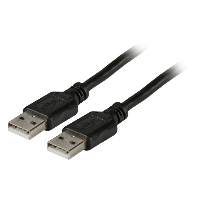 EFB Elektronik USB 2.0 Anschlusskabel A-A St.-St. Kupferdraht - 5m - Schwarz - K5253SW.5