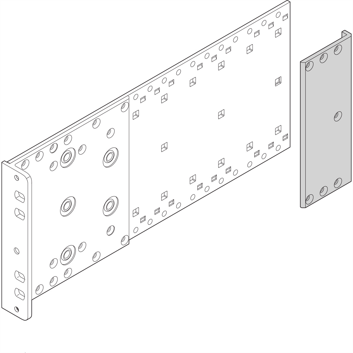 SCHROFF Eckprofil R 2ST 24566499 - Rack-Zubehör