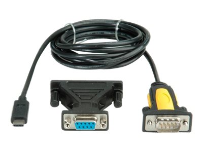 VALUE Serieller Adapter - USB-C - Schwarz