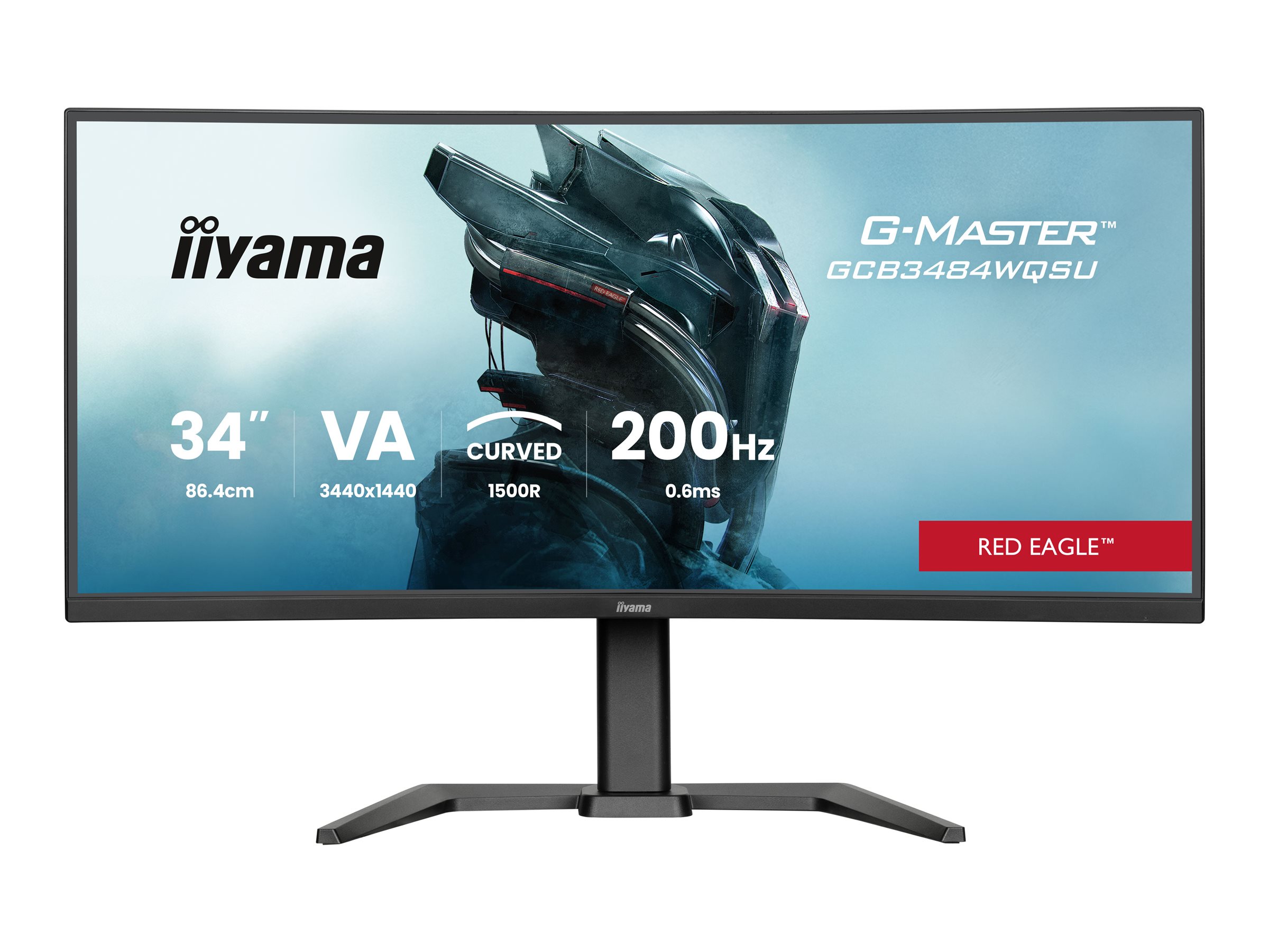 Iiyama Monitor (34") G-MASTER Red Eagle 21:9 2xHDMi+2xDP+USB-C GCB3484WQSU-B2