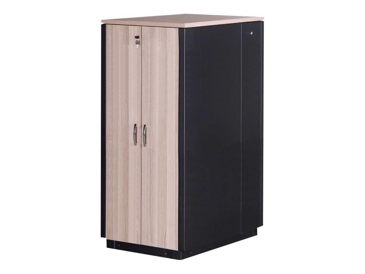 DIGITUS Professional SOUNDproof Cabinet - Schrank - Schwarz, Oak, RAL 9005 - 42HE - 48.3 cm (19")