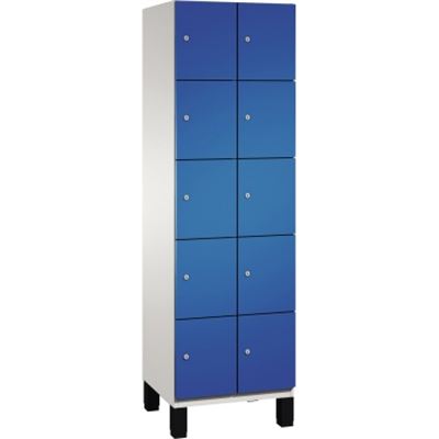 C+P Fächerschrank 4510420S10020 Füße 10Fächer B600mm lgr/ebl