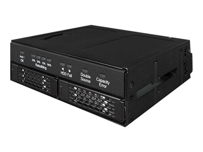 Icy Dock ToughArmor MB902SPR-B - Internes RAID-Gehäuse mit Datenanzeige, Netzanzeige - 2.5" (6.4 cm)