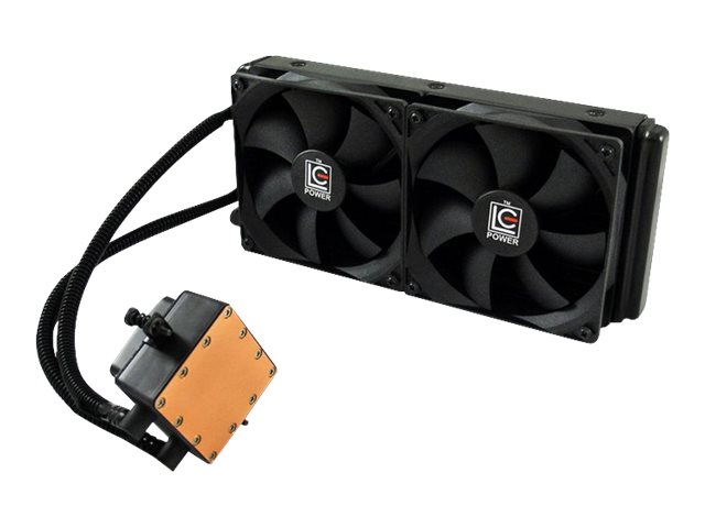 LC Power Cosmo Cool LC-CC-240-LICO - Prozessor-Flüssigkeitskühlsystem - (für: LGA1156, AM2, AM2+, LGA1366, AM3, LGA1155, AM3+, LGA2011, FM1, FM2, LGA1150, FM2+, LGA2011-3, LGA1151) - Kupfer - 120 mm - Schwarz