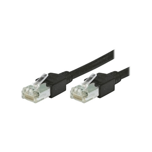 Tecline - Patch-Kabel - RJ-45 (M) zu RJ-45 (M) - 1.5 m - S/UTP - CAT 5e - ohne Haken - Schwarz