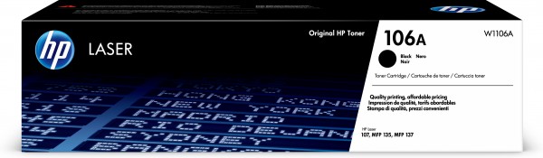 HP 106A - Schwarz - Original - Tonerpatrone (W1106A) - für Laser 107, MFP 135, MFP 137