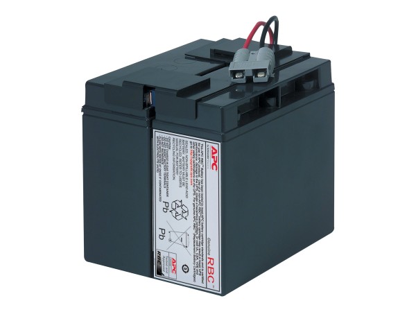APC Replacement Battery Cartridge #7 - USV-Akku - 1 x Batterie - Bleisäure - Schwarz - für P/N: SMT1500C, SMT1500I-AR, SMT1500IC, SMT1500NC, SMT1500TW, SUA1500ICH-45, SUA1500-TW