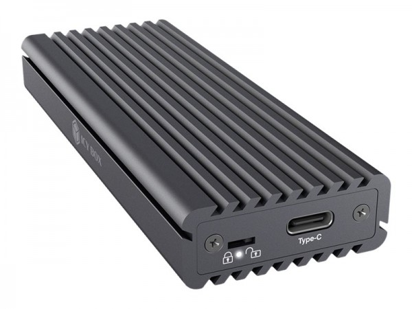 ICY BOX IB-1817MC-C31 - Speichergehäuse - M.2 - M.2 NVMe Card / SATA 6Gb/s - USB-C 3.1 (Gen 2) - Grau