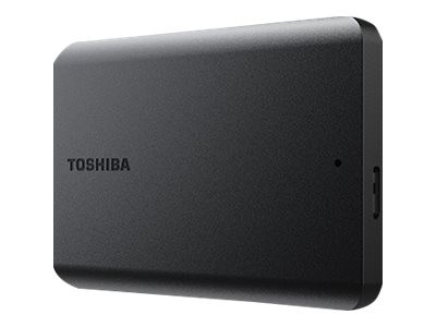 Toshiba Canvio Basics - Festplatte - 2 TB - extern (tragbar) - 2.5" (6.4 cm) - USB 3.2 Gen 1 / USB 2.0 - mattschwarz