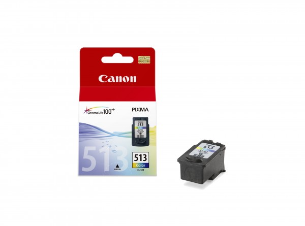 Canon CL-513 - Farbe (Cyan, Magenta, Gelb) - Original - Blister mit Diebstahlsicherung - Tintenbehälter - für PIXMA MP230, MP237, MP252, MP258, MP272, MP280, MP282, MP495, MP499, MX360, MX410, MX420