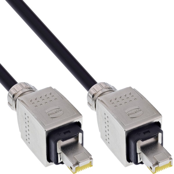 InLine Netzwerk-Kabeltrommel IP67 Outdoor PUR Harting - Cat.6A S/FTP - 50m