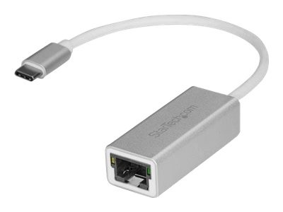 StarTech USB-C to Gigabit Ethernet Adapter - Aluminum - Thunderbolt 3 Port Compatible - USB Type C Network Adapter (US1GC30A) - Netzwerkadapter - USB-C - Gigabit Ethernet - Silber