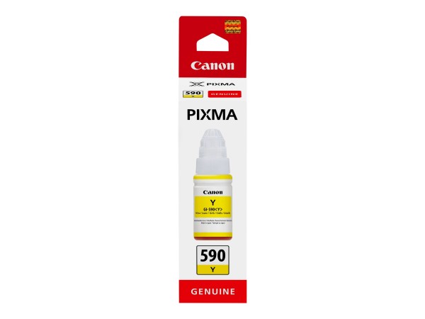 Canon GI 590 Y - 70 ml - Gelb - Original - Nachfülltinte - für PIXMA G1501, G1510, G2500, G2501, G2510, G3410, G3500, G3501, G3510, G4410, G4500, G4511
