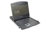 Digitus Professional DS-72211-2GE - KVM-Konsole mit KVM-Switch - 8 Anschlüsse - Deutsch - 48.3 cm (19