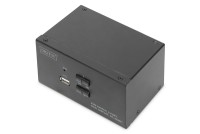 DIGITUS DS-12860 - KVM-/Audio-/USB-Switch - 2 x KVM/Audio/USB - 1 lokaler Benutzer - Desktop