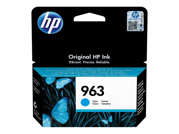 HP 963 - 10.74 ml - Cyan - original - Tintenpatrone - für Officejet 9012; Officejet Pro 90XX