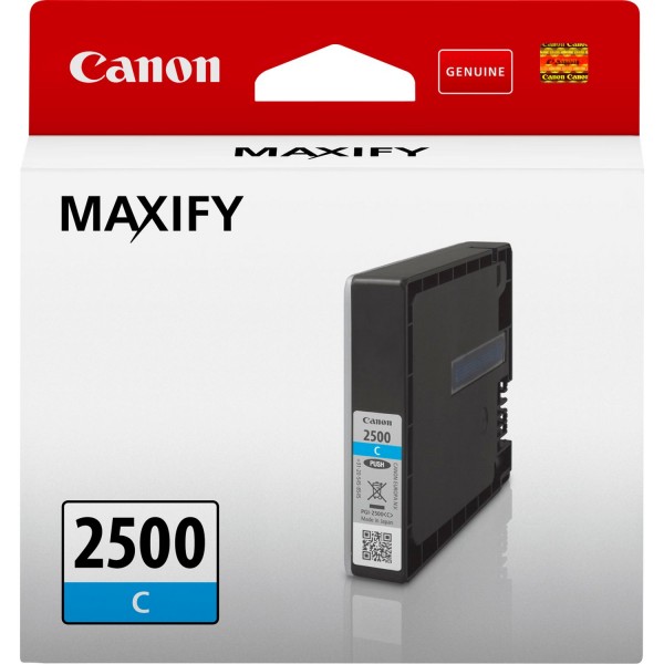 Canon PGI-2500 C - 9.6 ml - Cyan - Original - Tintenbehälter - für MAXIFY iB4050, iB4150, MB5050, MB5150, MB5155, MB5350, MB5450, MB5455