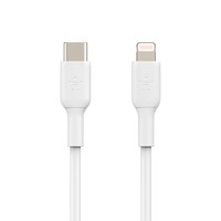 Belkin BOOST CHARGE - Lightning-Kabel - 24 pin USB-C männlich zu Lightning männlich - 2 m - weiß - USB-Stromversorgung (18 W)