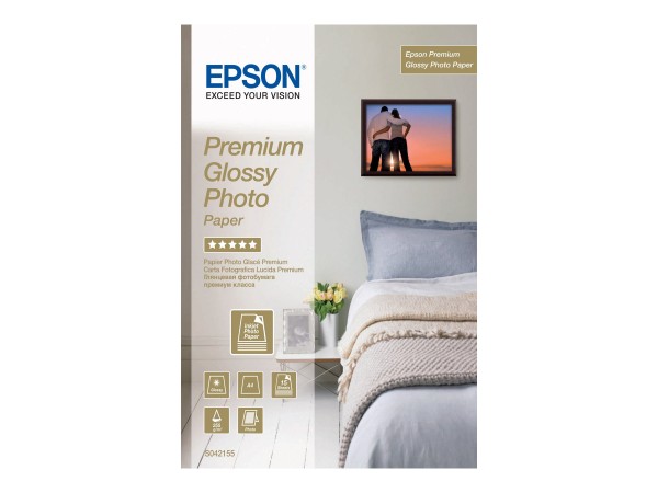 Epson Fotopapier C13S042155 DIN A4 260 g/m² für Tintenstrahldrucker glänzend 15 Blatt