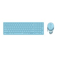 Rapoo 9750M - RF Wireless + Bluetooth - Scherenschlüsselschalter - QWERTZ - Blau - Maus en