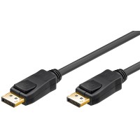 goobay - DisplayPort-Kabel - DisplayPort (M) bis DisplayPort (M) - 2 m - eingerastet - Schwarz
