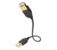 in-akustik USB 2.0 Anschlusskabel[1x 2.0 Stecker A - 1x 2.0 B] 1.00 - Kabel - Digital/Daten