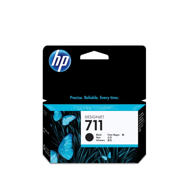 HP 711 - 38 ml - Schwarz - Original - DesignJet - Tintenpatrone - für DesignJet T100, T120, T120 ePrinter, T125, T130, T520, T520 ePrinter, T525, T530