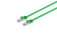 exertis Connect - Patch-Kabel - RJ-45 (M) zu RJ-45 (M) - 3 m - S/FTP - CAT 6a - halogenfrei, geformt, ohne Haken - grün