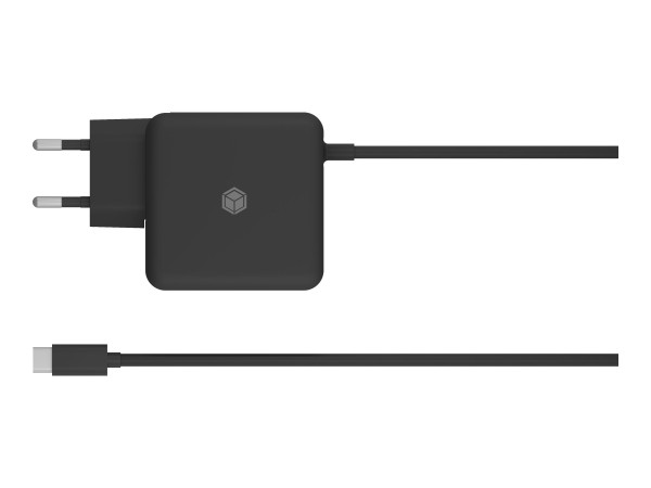 ICY BOX IB-PS111-PD - Netzteil - Wechselstrom 110-240 V - 65 Watt - Ausgangsanschlüsse: 1 - 1.5 m Schnur - Schwarz