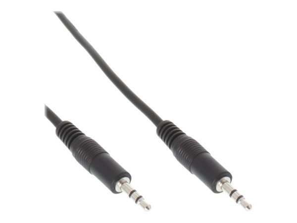 InLine - Audiokabel - Stereo Mini-Klinkenstecker (M) bis Stereo Mini-Klinkenstecker (M) - 2.5 m - Schwarz