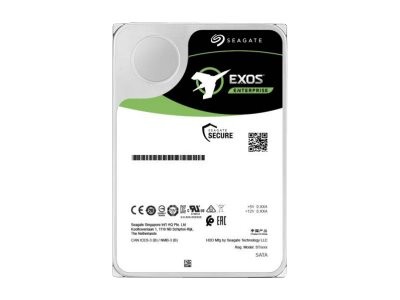 Seagate Exos X18 ST10000NM014G - Festplatte - verschlüsselt - 10 TB - intern - SAS 12Gb/s - 7200 rpm - Puffer: 256 MB - Self-Encrypting Drive (SED)