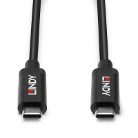 Lindy - USB-Kabel - USB Typ A (M) zu USB Typ A (M) - USB 3.1 Gen 2 / DisplayPort 1.4 - 5 m - aktiv, unterstützt 8K 60 Hz (7680 x 4320) - Schwarz