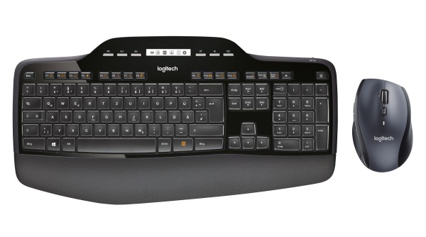 Logitech Wireless Desktop MK710 - Tastatur-und-Maus-Set - kabellos - 2.4 GHz - Deutsch