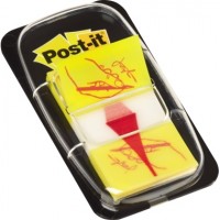 Post-it Haftstreifen Index Symbol 680-31 Unterschrift gelb 50Blatt