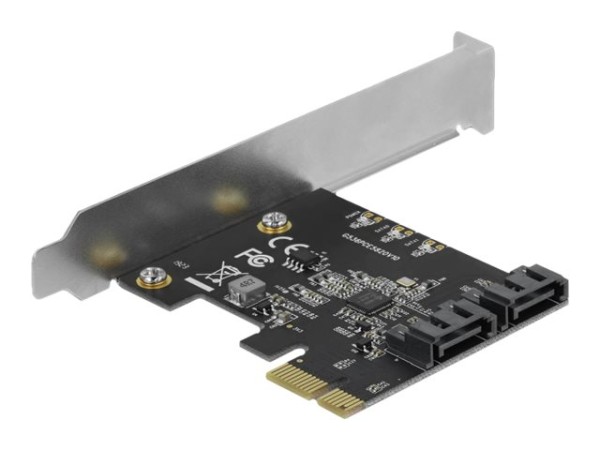 Delock - Speicher-Controller - 2 Sender/Kanal - SATA 6Gb/s - Low-Profile - PCIe 3.0