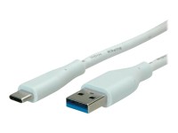VALUE - USB-Kabel - USB Typ A (M) zu USB-C (M) - USB 3.2 Gen 1 - 5 V - 2 m - USB Power Delivery (3A, 15W) - weiß