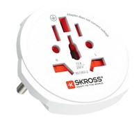 SKROSS World Travel Adapter PRO Light - World - Adapter für Power Connector - Typ E, Typ L, Typ N, Typ F, Typ I, Typ G, Typ C, Typ B, Typ A, Typ J (S) zu USB, Typ E, Typ F, Typ I, Typ G, Typ B (R) - 100-250 V - 7 A - weiß
