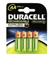 Duracell PreCharged - Batterie 4 x AA-Typ - NiMH - (wiederaufladbar) - 2400 mAh