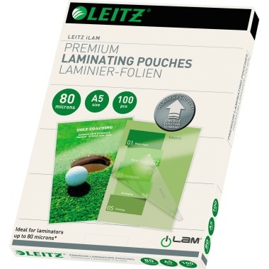 Leitz Laminierfolie UDT 74920000 DIN A5 80mic 100 St./Pack.