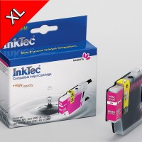 InkTec Tinte kompatibel zu Brother LC1280XLM magenta 18,5ml Große Füllmenge