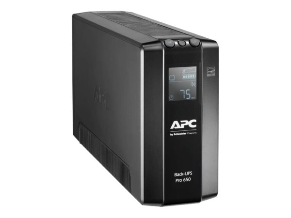 APC Back-UPS Pro BR650MI - USV - Wechselstrom 230 V - 390 Watt - 650 VA - USB - Ausgangsanschlüsse: 6 - Schwarz