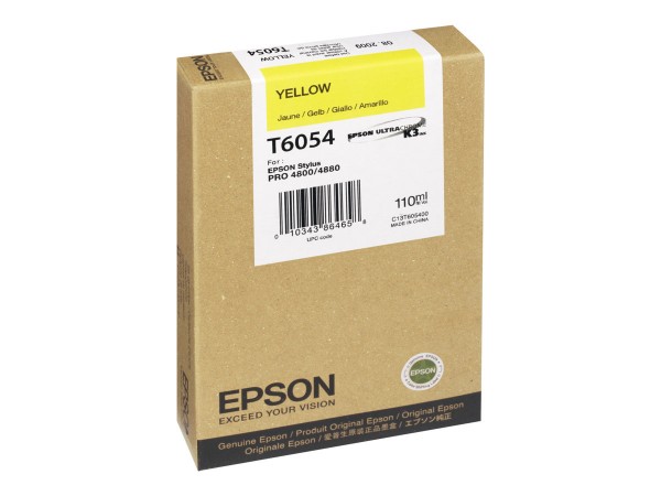 Epson T6054 - 110 ml - Gelb - Original - Tintenpatrone - für Stylus Pro 4800, Pro 4880, Pro 4880 AGFA