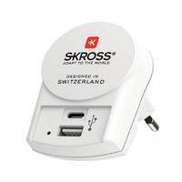 SKROSS PRO+ USB (A+C) World ohne CH/I - Universal - Universal - 100 - 250 V - 50 - 60 Hz - 7 A - Wei